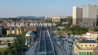 市政道路工程的内容简介