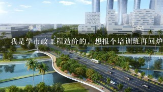 我是学市政工程造价的，想报个培训班再回炉一下？不