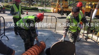 市政工程方面包括哪些？比如说除了：风景园林，给排水，还有哪些