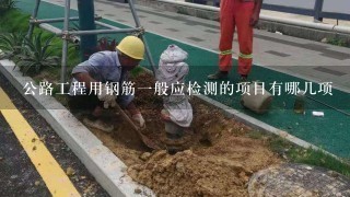 公路工程用钢筋一般应检测的项目有哪几项