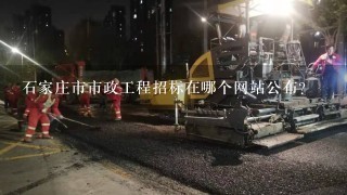 石家庄市市政工程招标在哪个网站公布？