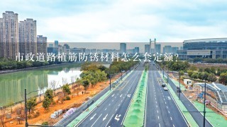 市政道路植筋防锈材料怎么套定额?