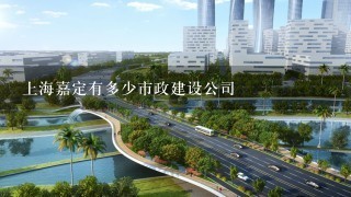 上海嘉定有多少市政建设公司