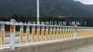 市政道路工程需要做些什么试验（现场）？