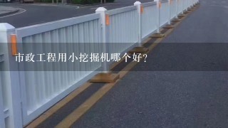 市政工程用小挖掘机哪个好？