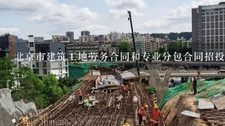 北京市建筑工地劳务合同和专业分包合同招投标及备案