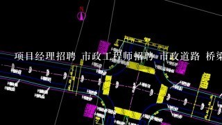 项目经理招聘 市政工程师招聘 市政道路 桥梁方面的招聘