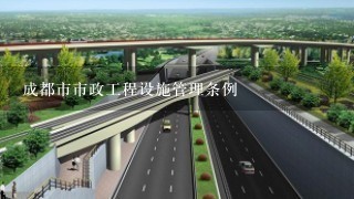 成都市市政工程设施管理条例