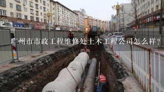 广州市市政工程维修处土木工程公司怎么样？