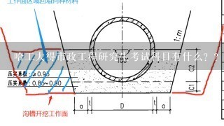 哈工大得市政工程研究生考试科目有什么？？？