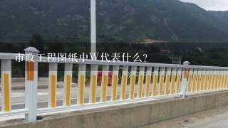 市政工程图纸中W代表什么？